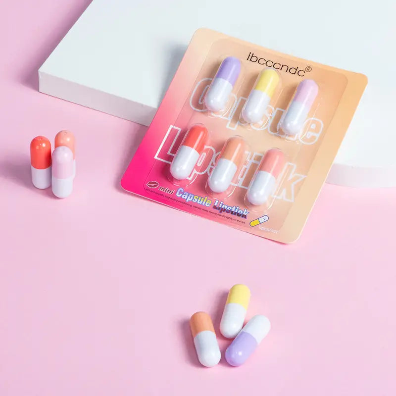 Velvety Waterproof Mini Capsule Lipstick Set (On-the-Go)