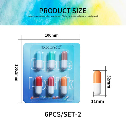 Velvety Waterproof Mini Capsule Lipstick Set (On-the-Go)
